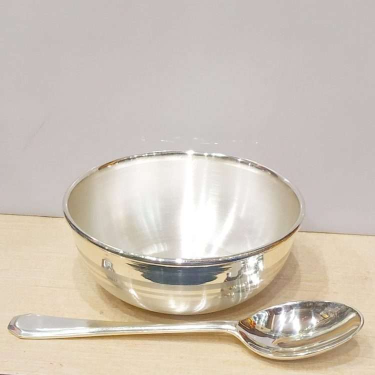 Pure-silver-Bowl-and-spoon-set-for-baby